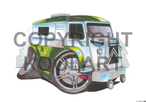 Citroen A' Van Green / White (SKU985)