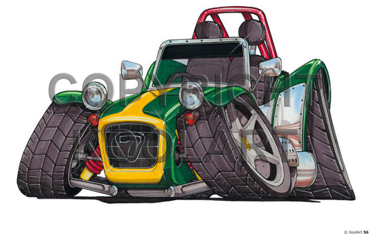 Lotus SUPER 7 Green / Yellow (SKU56)