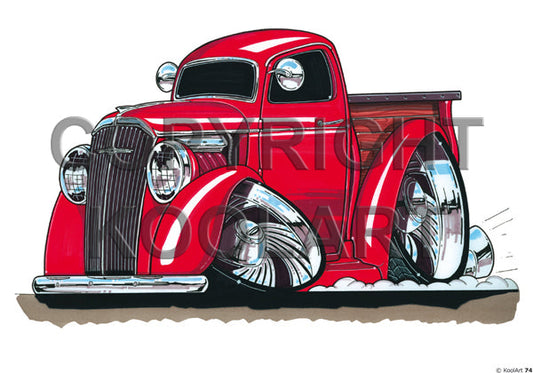Chevrolet PICK UP Red (SKU74)