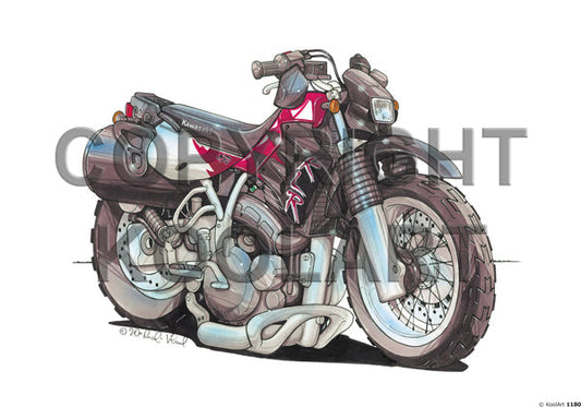 Kawasaki Klr 650 Red (SKU1180)