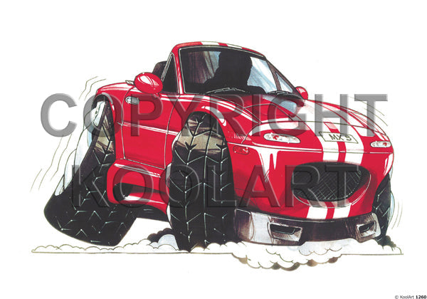 Mazda Mx-5 Red/White (SKU1260)