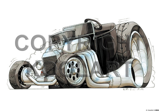 Ford Model T Hot Rod Black (SKU1304)