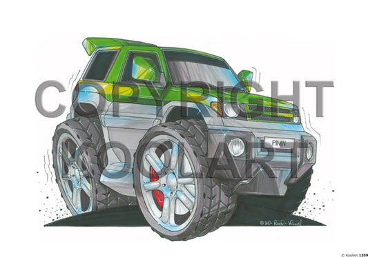 Mitsubishi Pinin Green/Silver (SKU1359)