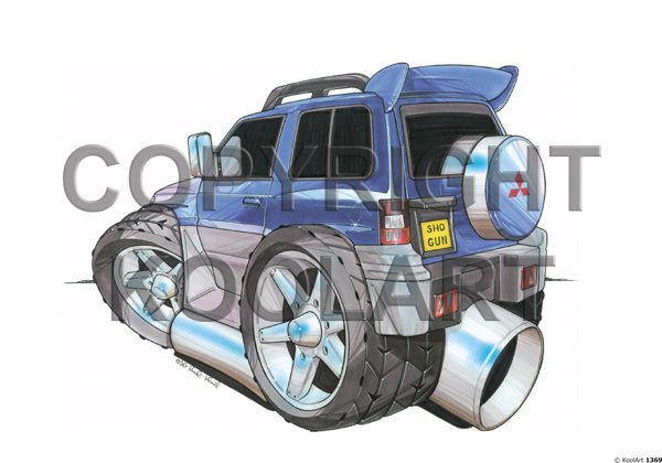 Mitsubishi Shogun Blue/Silver (SKU1369)