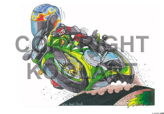 Kawasaki Zx 6R Green (SKU1395)