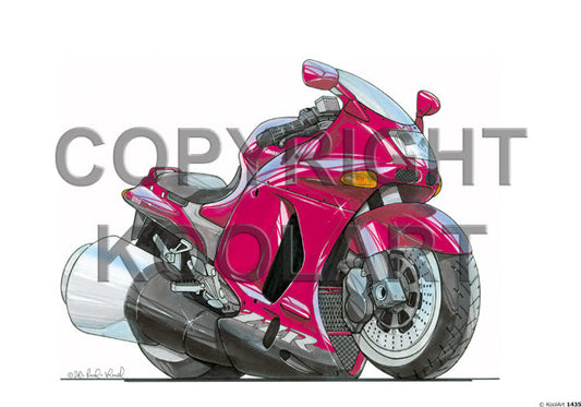 Kawasaki Zzr-1100 Red (SKU1435)