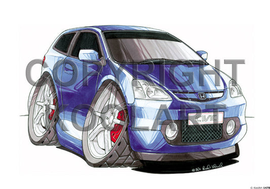 Honda Civic Blue (SKU1478)