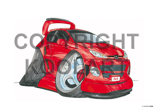Peugeot 206 Red (SKU1523)