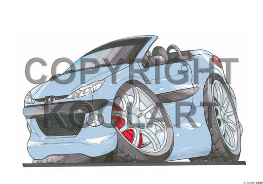 Peugeot 206 Cabriolet Blue (SKU1524)