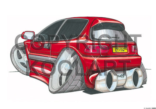 Honda Civic Red (SKU1525)