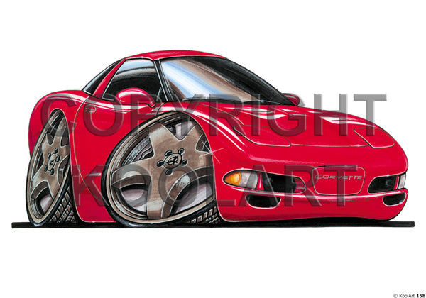 Chevrolet Corvette '99 Red (SKU158)