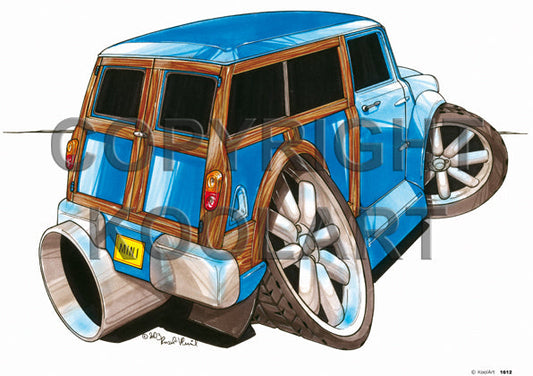 Mini Traveller "Woodie" Blue (SKU1612)
