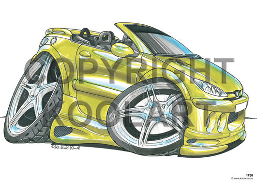 Peugeot 206 CC Cabriolet Green (SKU1751)