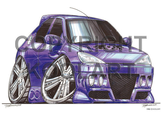 Peugeot 206 Purple (SKU1783)