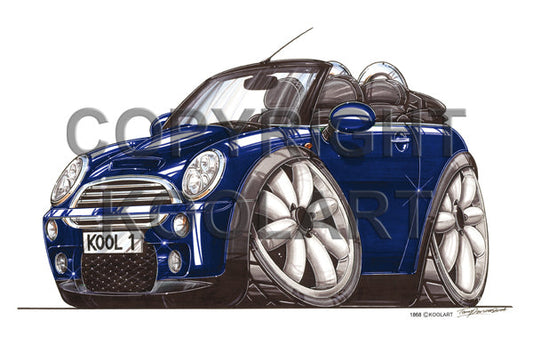 Mini Cooper Cabriolet Blue (SKU1868)