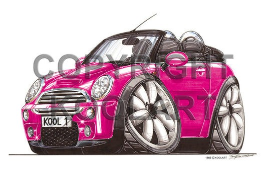 Mini Cooper Cabriolet Pink (SKU1869)