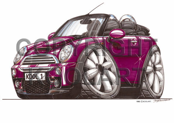 Mini Cooper Cabriolet Pink (SKU1993)