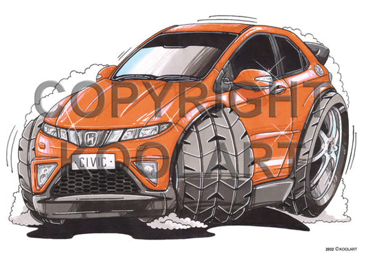Honda Civic Orange (SKU2032)
