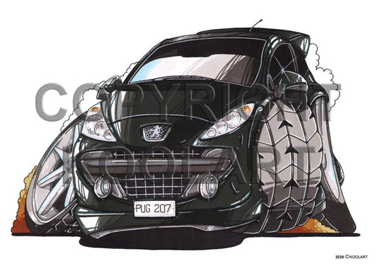 Peugeot 207 Black (SKU2039)