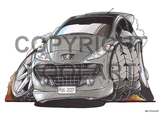 Peugeot 207 Grey (SKU2041)