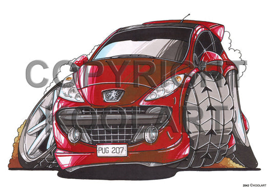 Peugeot 207 Red (SKU2042)