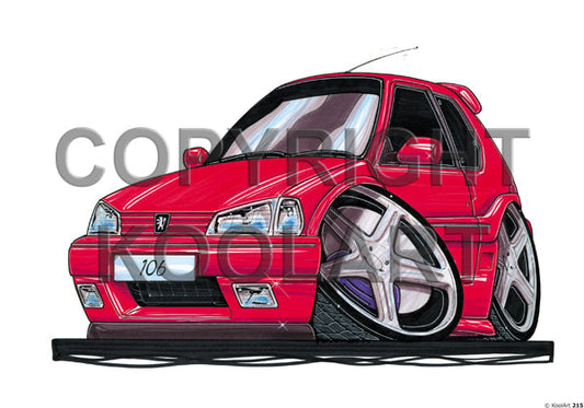 Peugeot 106 Red (SKU215)
