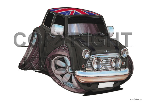 Mini Cooper Union Flag Black (SKU2177)