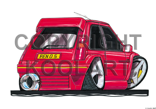 Renault 5 GT Turbo Red (SKU217)