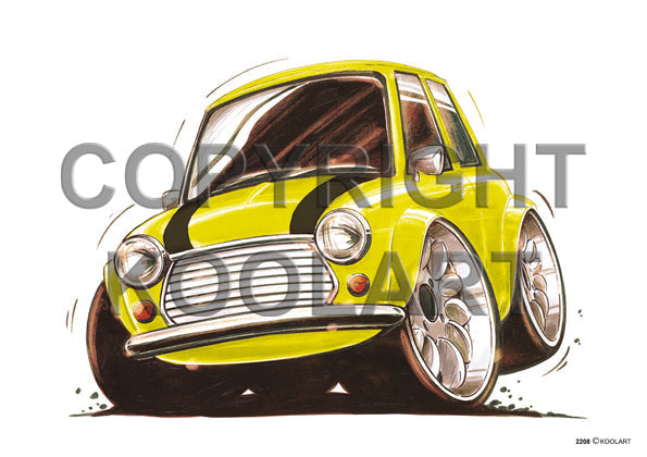 Mini Cooper Yellow/Black (SKU2208)
