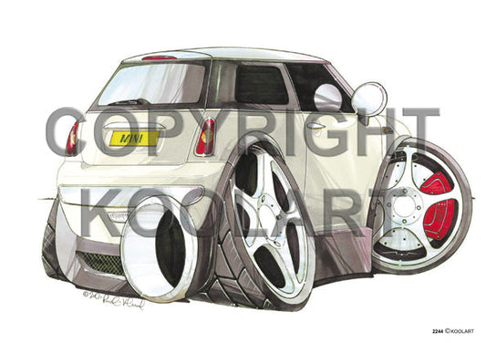 Mini Cooper New Rear White (SKU2244)