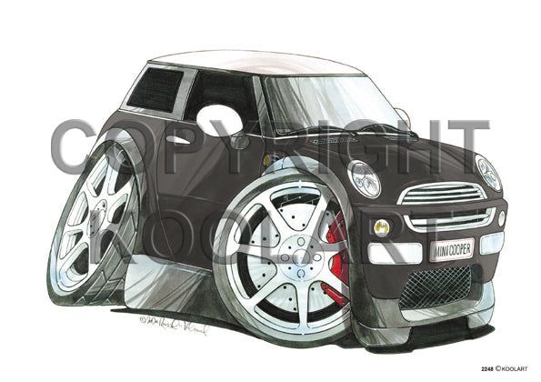 Mini Cooper New Black/White (SKU2248)