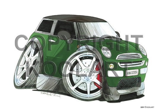 Mini Cooper New Green/Black (SKU2251)