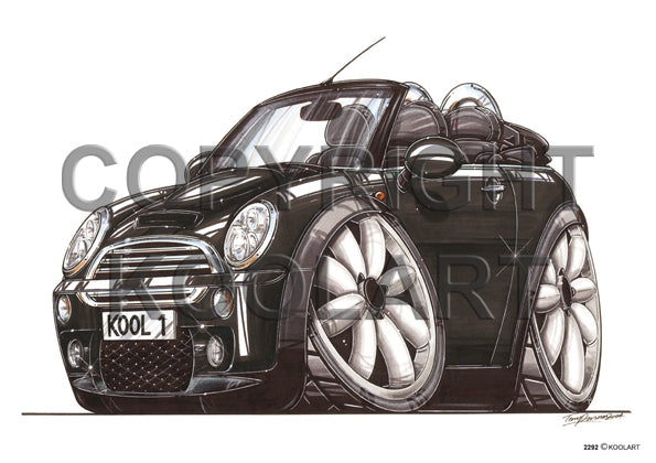 Mini Cooper Cabrio Black (SKU2292)