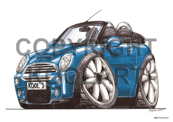 Mini Cooper Cabrio Blue (SKU2293)
