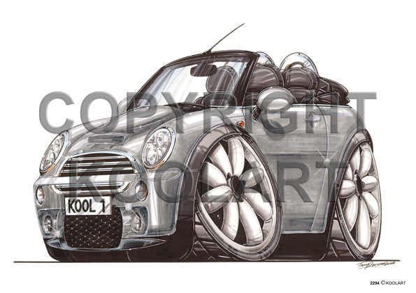 Mini Cooper Cabrio Silver (SKU2294)