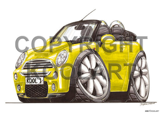 Mini Cooper Cabrio Yellow (SKU2295)