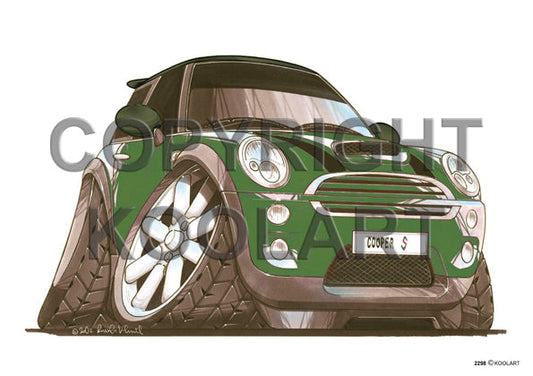 Mini Cooper S Green/Black (SKU2298)