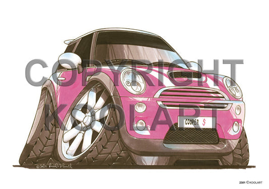 Mini Cooper S Pink/White (SKU2301)