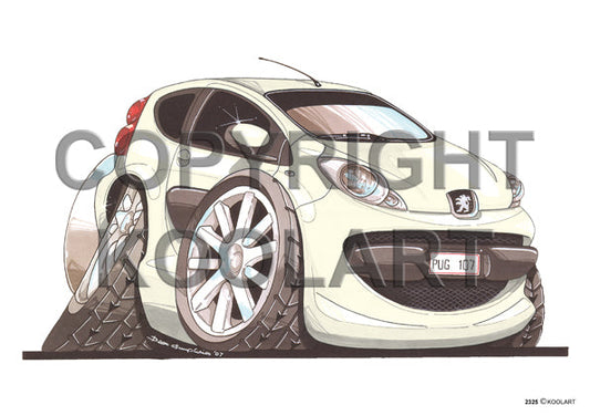 Peugeot 107 White (SKU2325)
