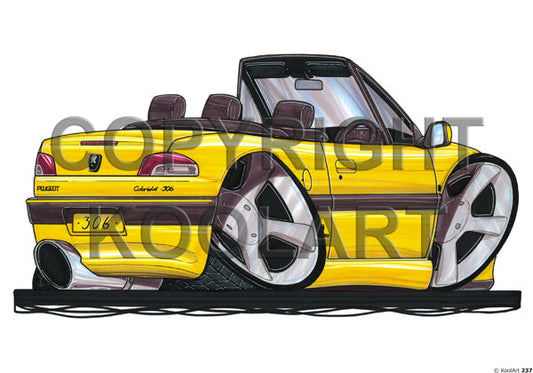 Peugeot 306 Cabrio Yellow (SKU237)