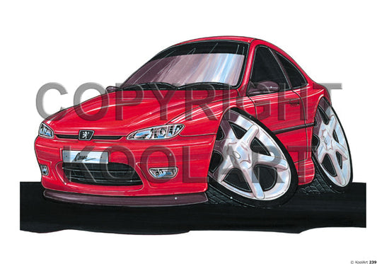 Peugeot 406 Coupe Red (SKU239)