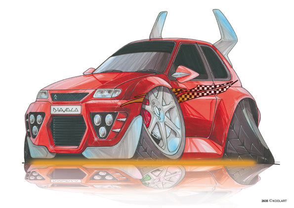 Citroen Saxo Tuning Red (SKU2635)