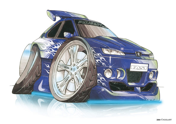 Peugeot 106 Tuning Blue (SKU2664)