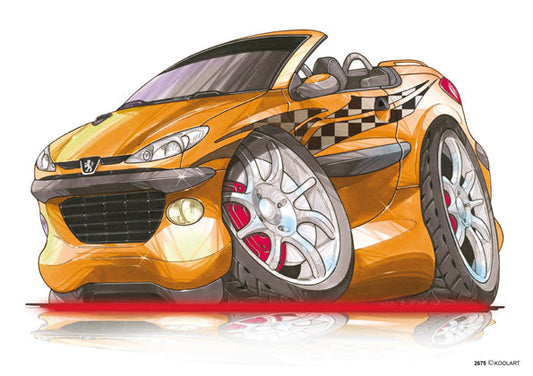 Peugeot 206CC Tuning Orange (SKU2675)