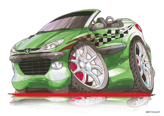 Peugeot 206CC Tuning Green (SKU2676)