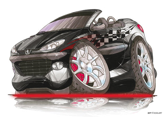Peugeot 206CC Tuning Black (SKU2677)