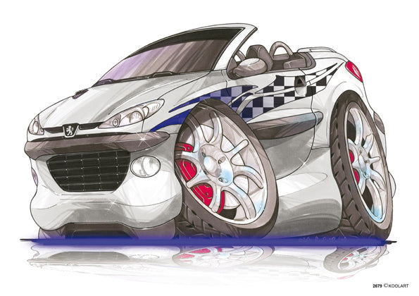 Peugeot 206CC Tuning White (SKU2679)