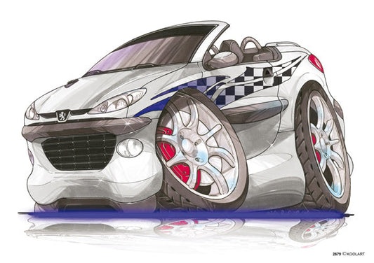 Peugeot 206CC Tuning White (SKU2679)