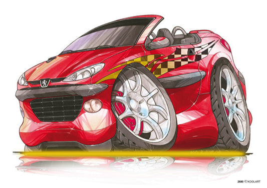 Peugeot 206CC Tuning Red (SKU2680)