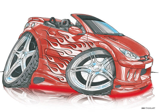 Peugeot 206CC Tuning Red (SKU2683)